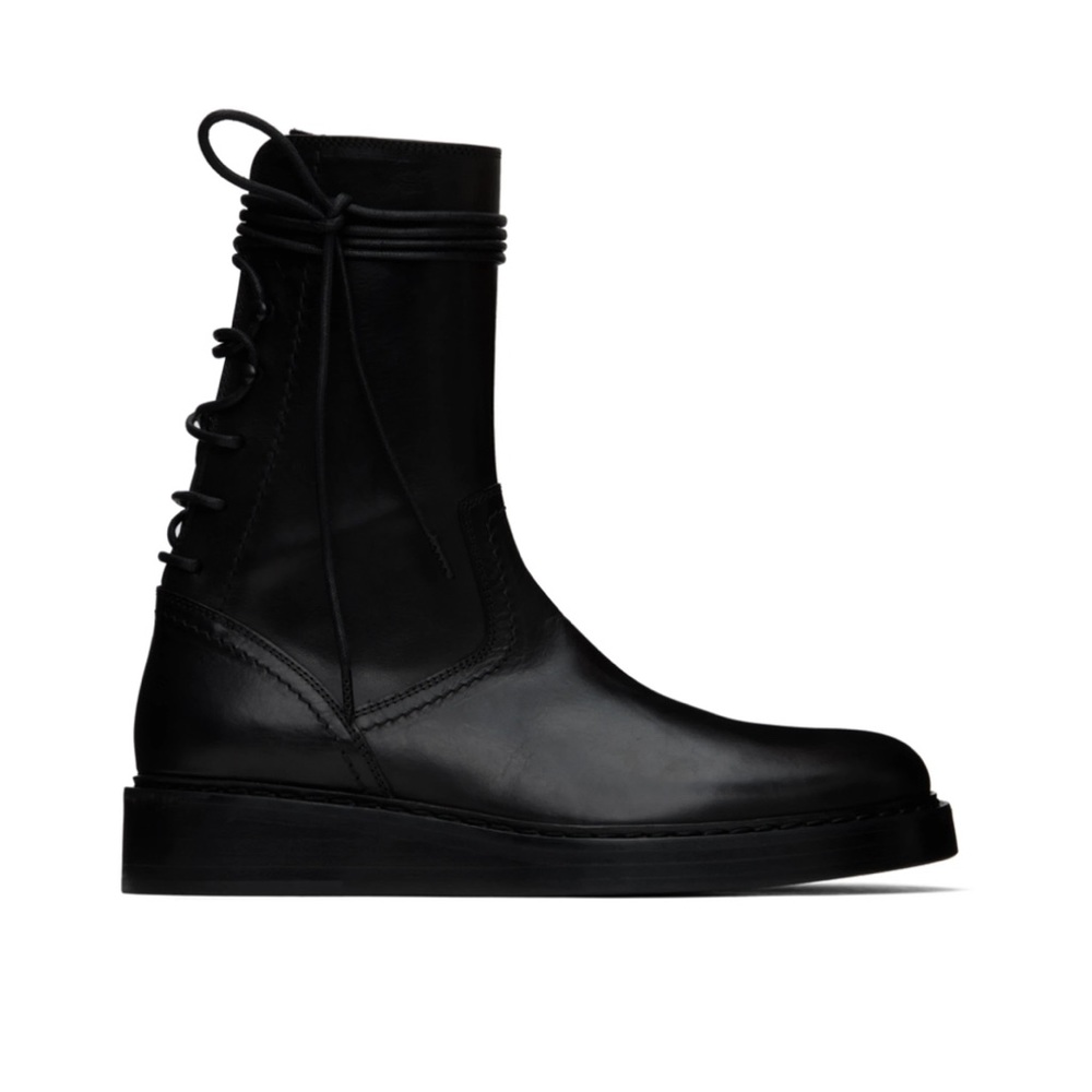 Ann Demeulemesster black leather boots men’s size 8.5 / women’s 10